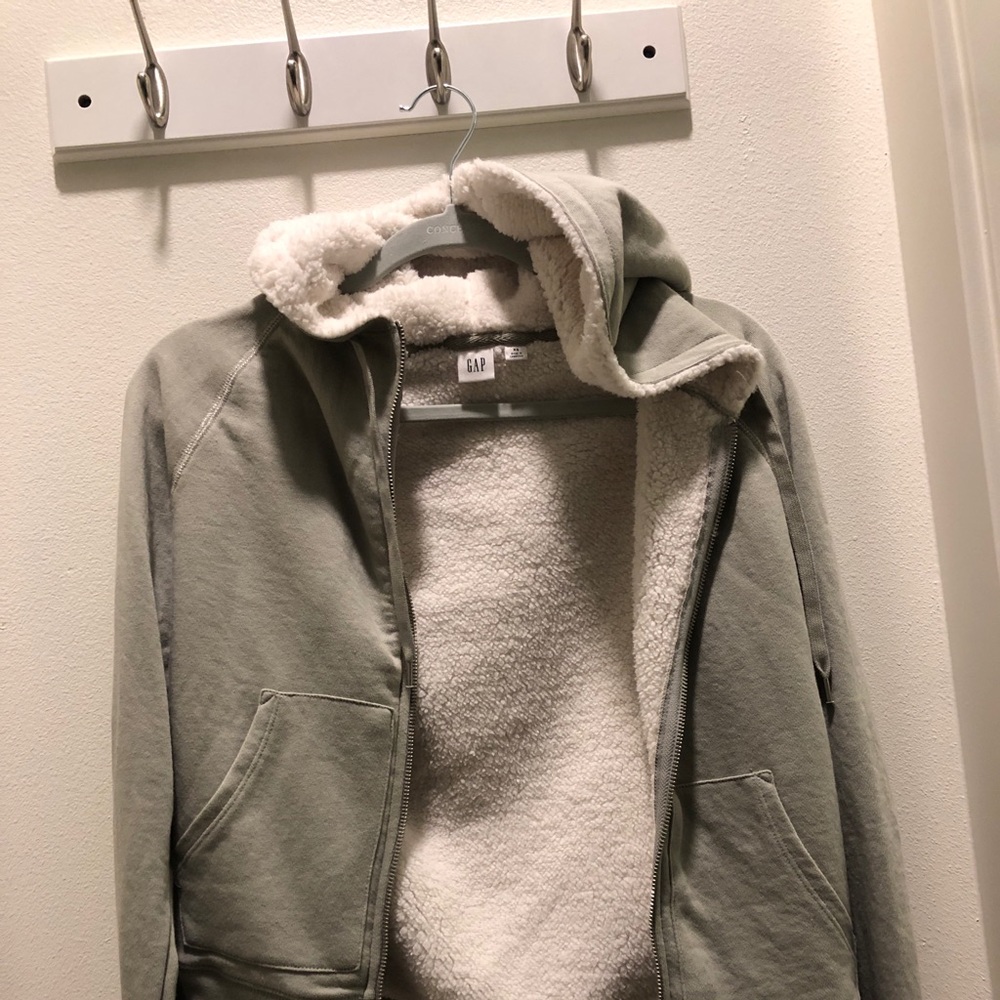 Light green GAP fuzzy sweatshirt